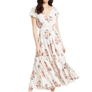 Free People Cream Floral Maxi Dress
